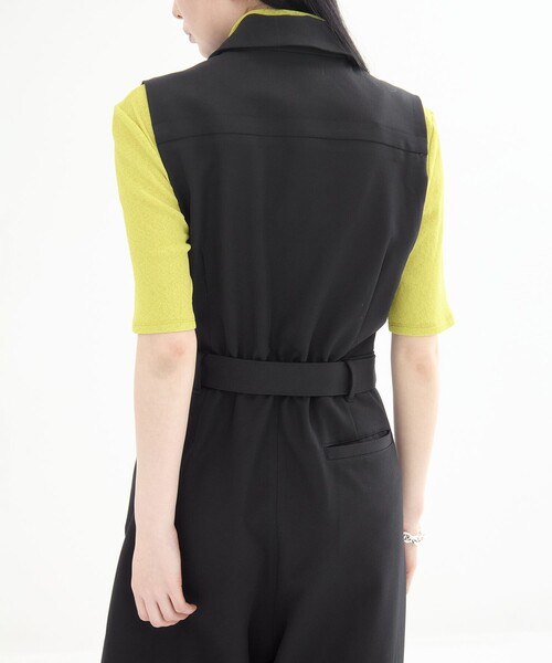 テーラーカラーコクーンロンパース　UNITED TOKYO 残りわずか〉テーラーカラーコクーンロンパース(1 BROWN