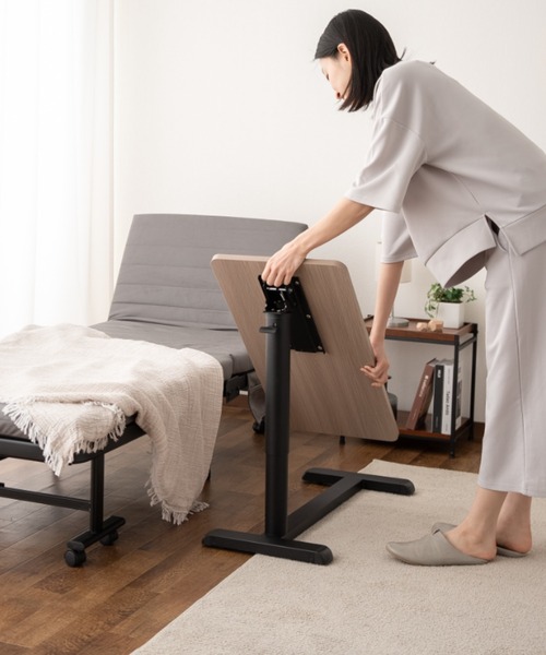 リフティングサイドテーブル 東京家具 家具 「CIUDAD」しまえる リフティング サイドテーブル