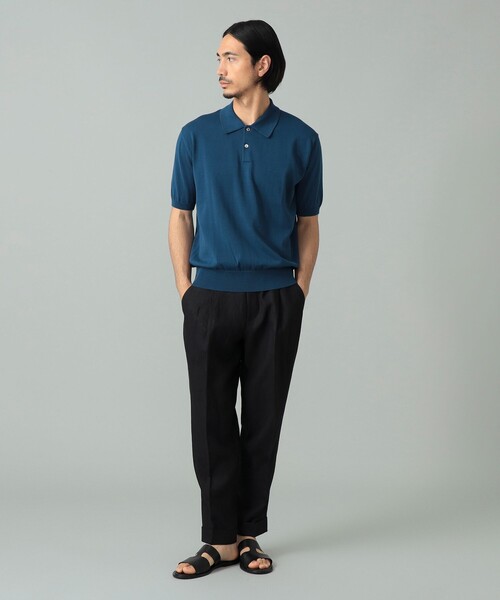 Clubhaus コットンニット ポロシャツ SLOANE 別注 希少 サイズ4 International Gallery BEAMS ポロシャツ 「別注」SLOANE / コットン