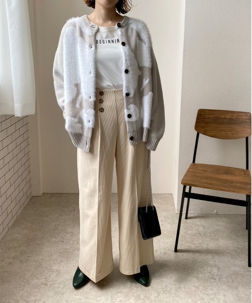 「LHELBIE」 コーデュロイパンツ M ピンク レディース_画像4