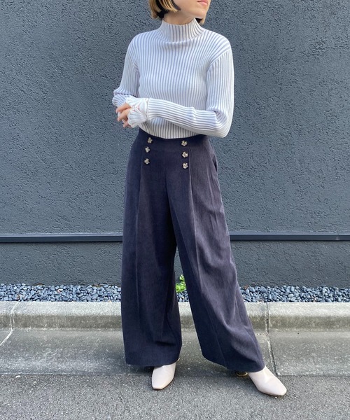 「LHELBIE」 コーデュロイパンツ M ピンク レディース_画像8
