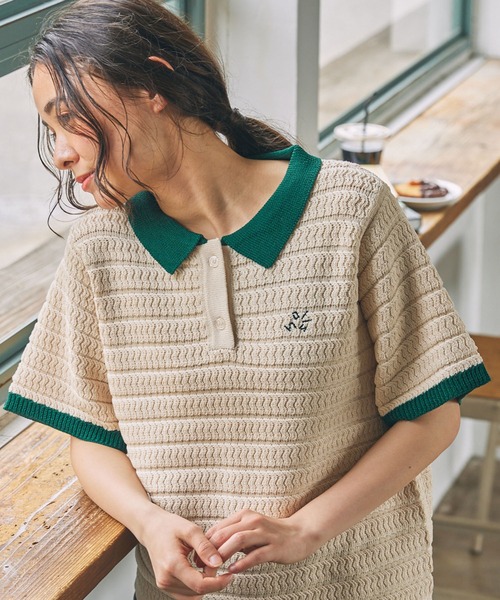 【新品】レザレクション　レディース　ポロシャツ　ミント　Sサイズ POLO SHIRTS - Resurrection レザレクション オフィシャルサイト