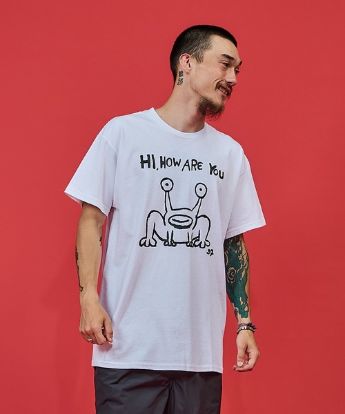 DANIEL JOHNSTON（ダニエルジョンストン） tシャツ S/S TEE“HI HOW ARE