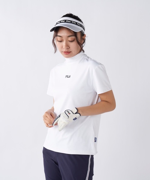 ブラウス シャツ 「FILA GOLF/フィラゴルフ」レディースモックネックシャツ　ゴルフ レディース