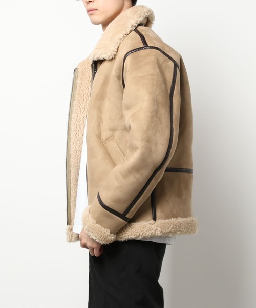 「Retro Grade」 ジップアップブルゾン LARGE ライトベージュ メンズ_画像8