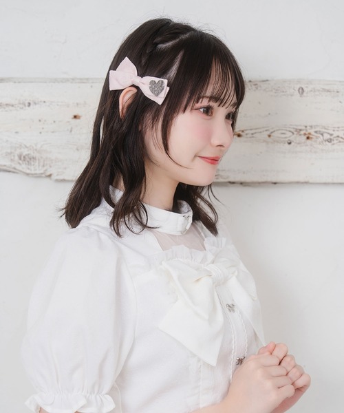 Honey Cinnamon（ハニーシナモン） ヘアピン ロゴプレートリボン