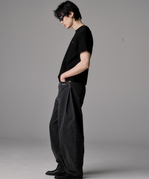 バルーンデニム バギーデニム ワイドパンツ リジットデニム風 y2k グランジ ワイドパンツ ジーンズ BUGGY BALLOON DENIM / バギーバルーンデニム