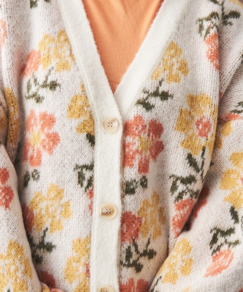 「MERLOT」 ニットカーディガン FREE ブルー レディース_画像9