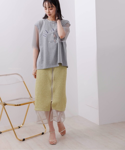 新品 Eimee Law ライトイエロー タイトスカート ジッパー付き M Eimee Law 「Eimee Law」 タイトスカート 38 ライトイエロー