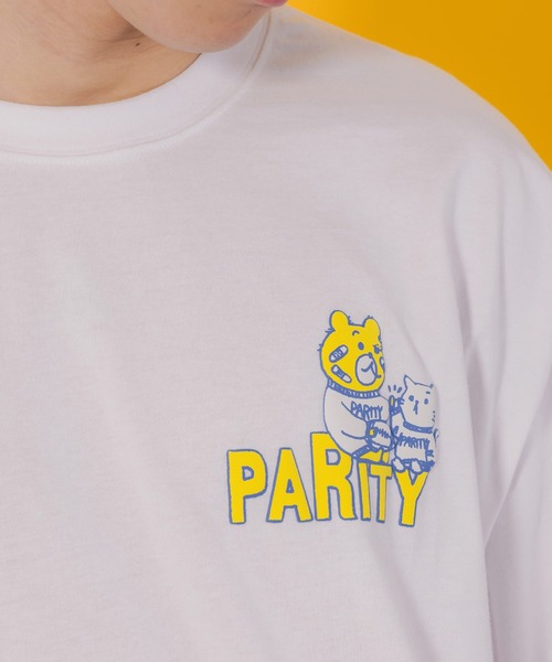 ScoLar Parity tシャツ 352110：クマとネコのアメフト柄 バック