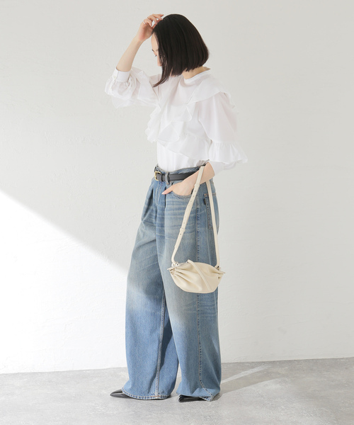Spick＆Span 「Spick & Span」 長袖ブラウス - ベージュ