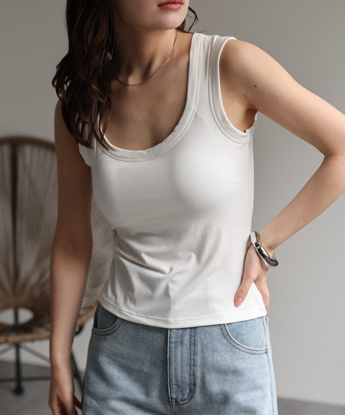 ap retro キャミソール 「ap retro basic」カップ付きタンクトップ