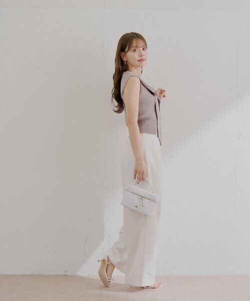 chico セーラーノースリベスト 新品未使用 Chico ニット セーター 「SALON by Chico/4色展開」セーラー