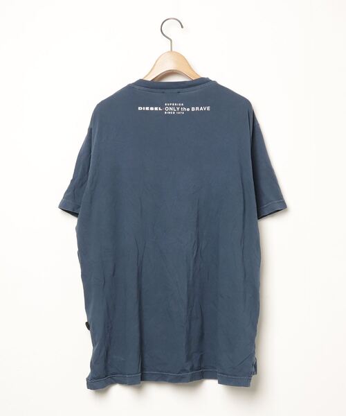 DIESEL 半袖Tシャツ 青 DIESEL ディーゼル Tシャツ メンズ T-DIEGOS-LOGO Sサイズ