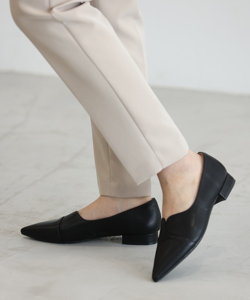 ★10/21までセール★JOSEPH POINTED フラットシューズ37サイズ Futier Land 「Futier land」 フラットパンプス 37 ブラック