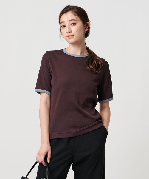 「UNITED ARROWS」 半袖Tシャツ - ネイビー レディース UNITED ARROWS tシャツ ジャージー Tシャツ レディース