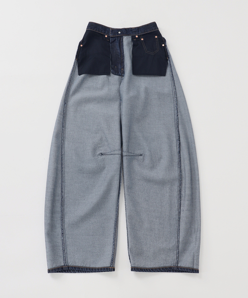 BC.STOCK☆ DU JOUR/デュ ジュール カーブジーンズ36 グレー DU JOUR/デュ ジュール WRAP JEAN CHINOS（デニムパンツ