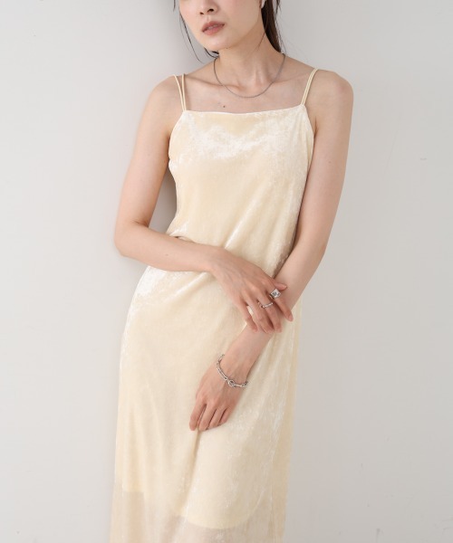 タグ付き【Apploberry】長めのカバーアップ付きセミロングワンピース XS-Lサイズあり!!【SETTAN/セッタン】ワンピース/ レース