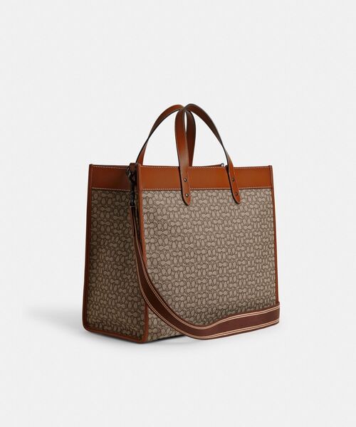 Coach ハンドバッグ ネイビー/ブラウン コーチ COACH バッグ （ブラウン） -ファッション通販 FASHION