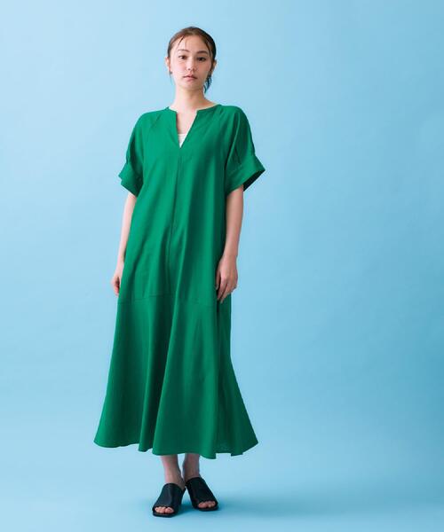 OPAQUE.CLIP（オペークドットクリップ） ワンピース レーヨン麻