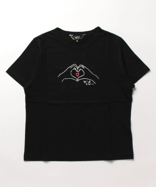 「To b. by agnes b.」 半袖Tシャツ 40 ブラック レディース_画像2