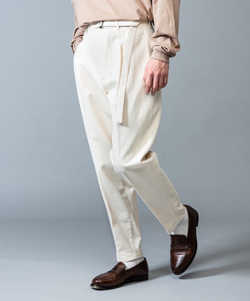 「MR.OLIVE」 デニムクロップドパンツ MEDIUM インディゴブルー メンズ