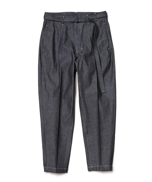 「MR.OLIVE」 デニムクロップドパンツ MEDIUM インディゴブルー メンズ