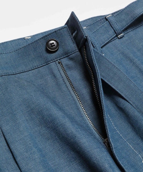 「MR.OLIVE」 デニムクロップドパンツ MEDIUM インディゴブルー メンズ