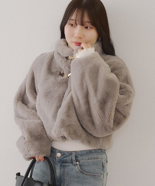 ANOTHER BRANCH OLIVE des OLIVE ブルゾン アウター ビット付エコ