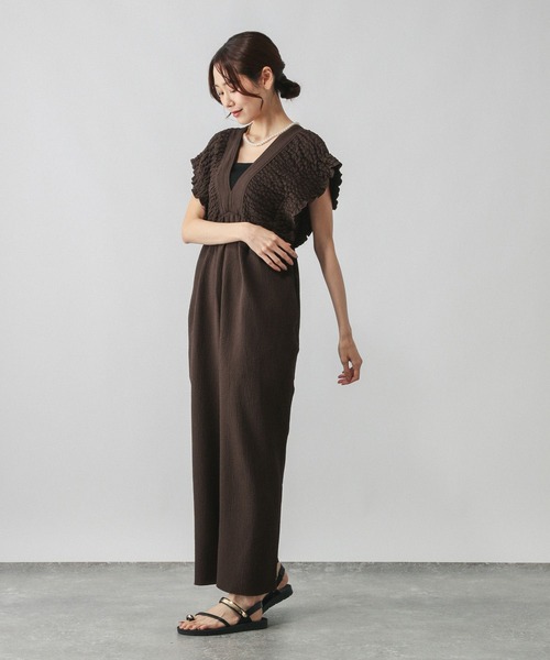 GLOBAL WORK オールインワン シャーリングオールインワン/579522