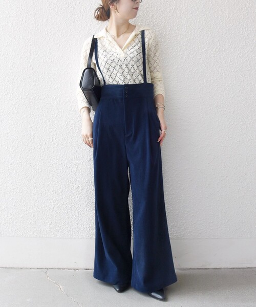 SHIPS any ワイドパンツ パンツ コーデュロイ any:「手洗い可能