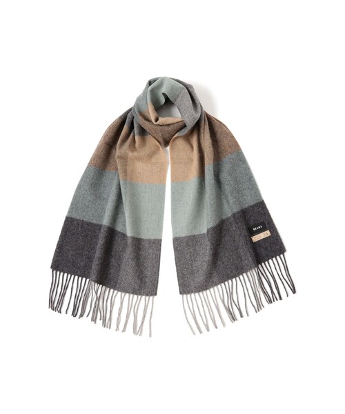 DIESEL チェック柄マフラー グレー　アルパカ混 DIESEL チェック柄マフラー グレー アルパカ混 DIESEL チェック柄