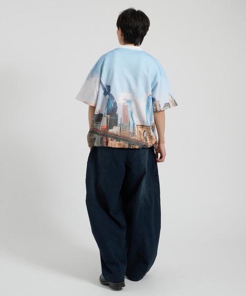 「Perushu」 半袖ポロシャツ MEDIUM ブルー メンズ_画像4