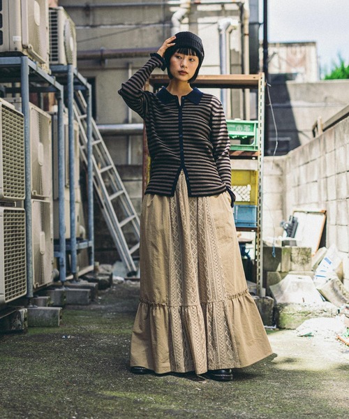 niko and…（ニコアンド） カーディガン 「MODE NORM CORE」12Gフリル