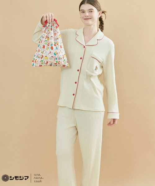 ウンナナクール パジャマ ルームウェア セット販売 美品 ウンナナクール PEANUTS × une nana cool 【綿
