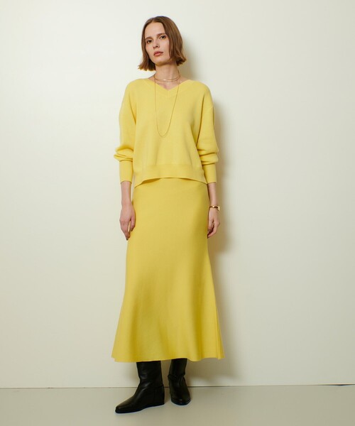 【新品タグ付】24AW アルアバイル ウールスムース2WAYネックプルオーバー allureville(アルアバイル)｜ウールスムース2WAYネックプルオーバー