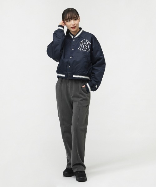 NEW ERA NYLON VARSITY JACKET M ネイビー NEW ERA（ニューエラ） スカジャン WS NYLON VARSITY JACKET NEYYAN
