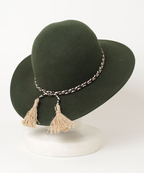 「BRIXTON」 ハット 54cm グリーン レディース_画像2