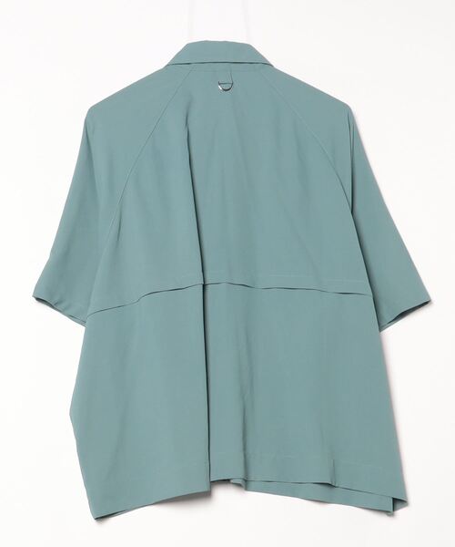 「UP START」 「HALHAM」7分袖シャツ LARGE グリーン メンズ_画像2