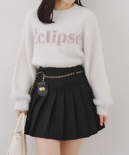 ANOTHER BRANCH OLIVE des OLIVE ニット セーター ラメフェザーロゴ