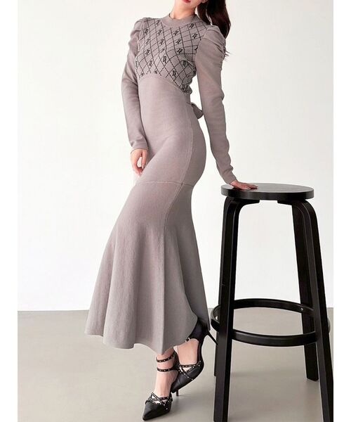 GUCCI GGラメジャガードドレス　ニットワンピース 楽天市場】GUCCI グッチ 678437 ラメ GGジャガード ポロドレス