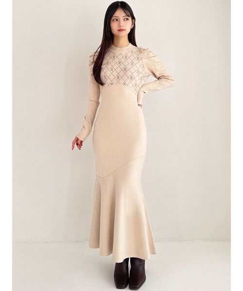 GUCCI GGラメジャガードドレス　ニットワンピース 楽天市場】GUCCI グッチ 678437 ラメ GGジャガード ポロドレス