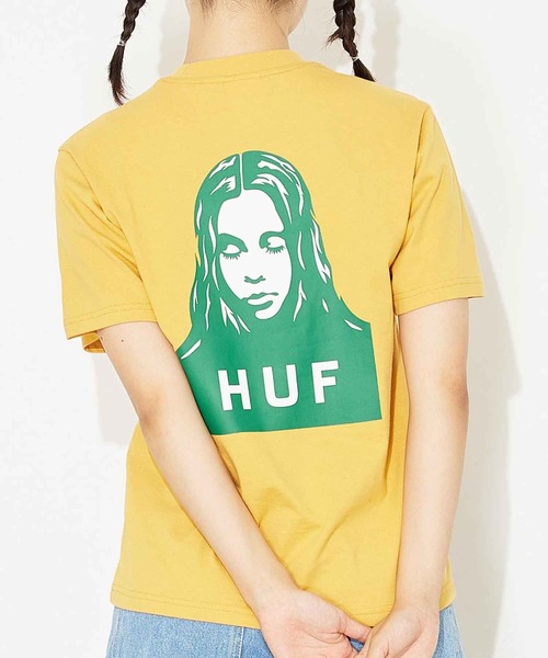 「X-girl」 半袖Tシャツ「HUFコラボ」 M ホワイト レディース_画像2