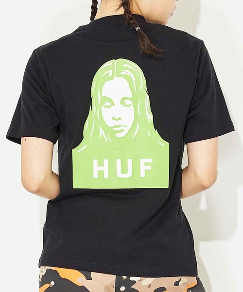 「X-girl」 半袖Tシャツ「HUFコラボ」 M ホワイト レディース_画像3