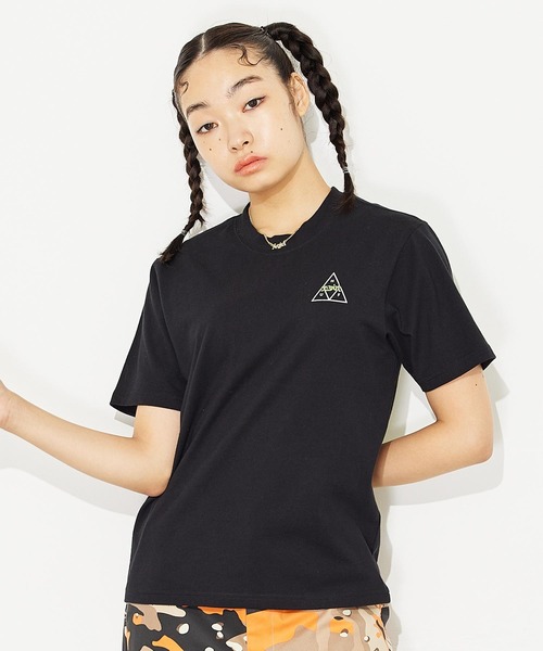 「X-girl」 半袖Tシャツ「HUFコラボ」 M ホワイト レディース_画像6