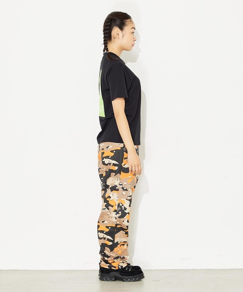 「X-girl」 半袖Tシャツ「HUFコラボ」 M ホワイト レディース_画像8