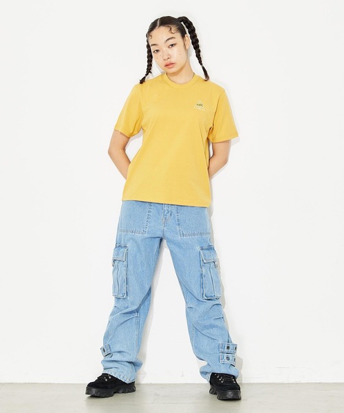 「X-girl」 半袖Tシャツ「HUFコラボ」 M ホワイト レディース_画像10