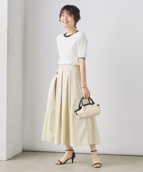 「NOLLEY'S Sophi」 半袖ニット 36 ホワイト レディース_画像4