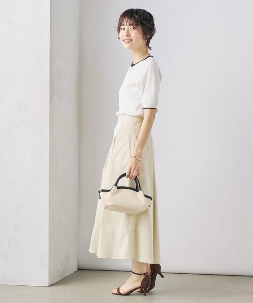 「NOLLEY'S Sophi」 半袖ニット 36 ホワイト レディース_画像5