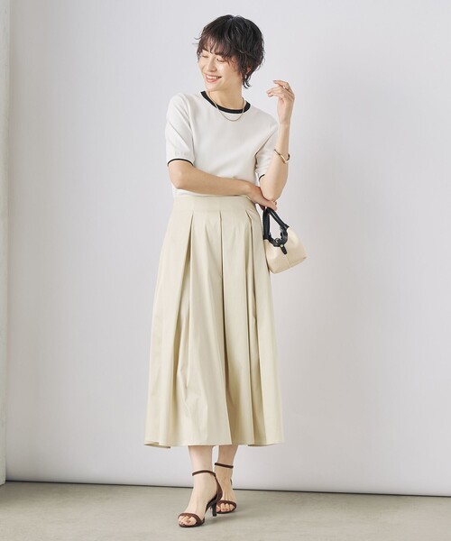 「NOLLEY'S Sophi」 半袖ニット 36 ホワイト レディース_画像6